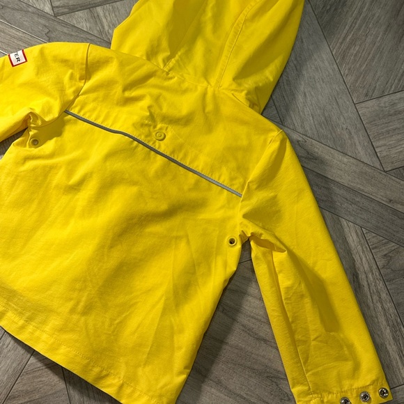 Hunter 2T Yellow Hooded Raincoat - Picture 12 of 16